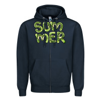 Navy summer kiwi Zipper Hoodie - BarkalooDesign
