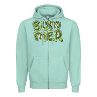 Seafoam summer kiwi Zipper Hoodie - BarkalooDesign