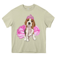 Mossy Balerina beagle with tutu Heavy Core Tee - RanaPortraitStore