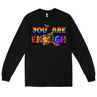 Black you are enough Long Sleeve Tee - FaDigitalArtStudio