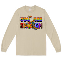 Mushroom you are enough Long Sleeve Tee - FaDigitalArtStudio