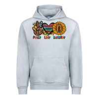 Heather Grey peace love sunshine Urban Hoodie - JahusDesignShop