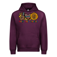 Mauve Wine peace love sunshine Urban Hoodie - JahusDesignShop