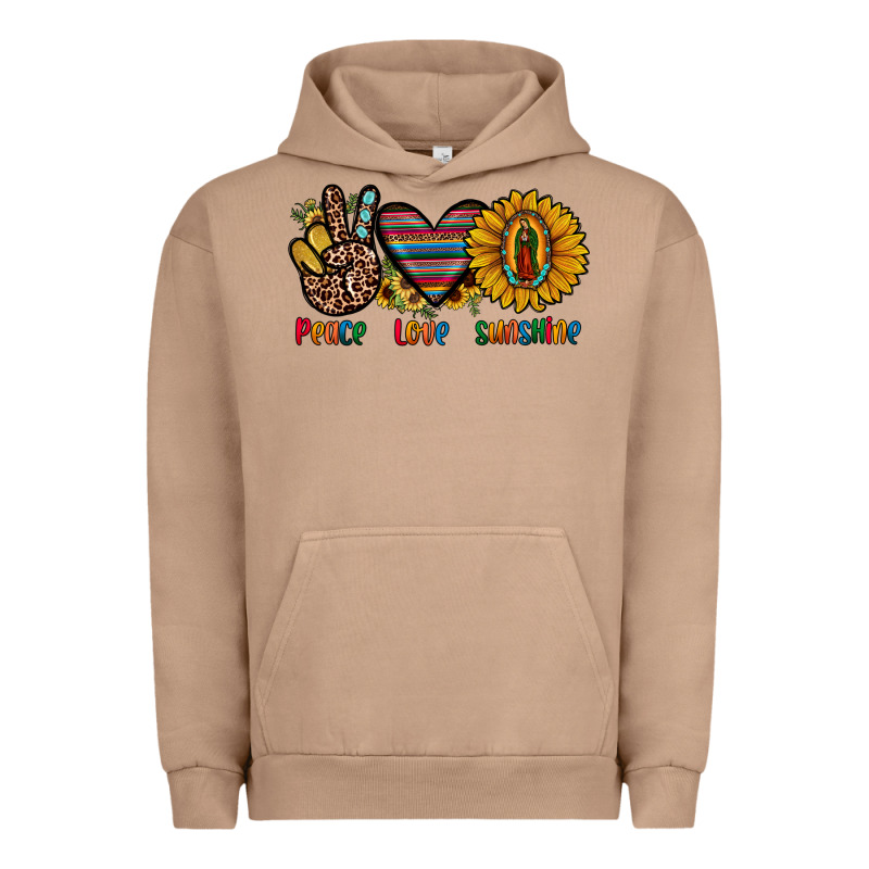 Peace Love Sunshine Urban Hoodie by JahusDesignShop | Teevron