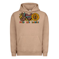 Pigment Burro peace love sunshine Urban Hoodie - JahusDesignShop