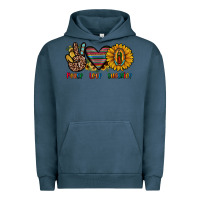 Pigment Midnight Navy peace love sunshine Urban Hoodie - JahusDesignShop