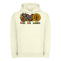 Pigment Pistachio peace love sunshine Urban Hoodie - JahusDesignShop