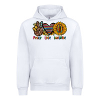 White peace love sunshine Urban Hoodie - JahusDesignShop