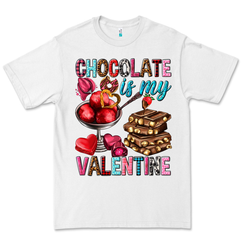 Chocolate Is My Valentine Valentine's Day Premium Tee by HowdyJamesFarm | Teevron
