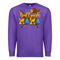 Purple ballpark mama Premium Sweatshirt - AdoDesignShop