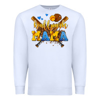 White ballpark mama Premium Sweatshirt - AdoDesignShop
