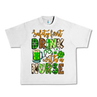 Lunar Rock St. Patrick's Safety first drink with a Nurse Urban Heavy Tee - OliviaCreatesArt