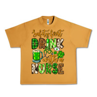 Peanut Butter St. Patrick's Safety first drink with a Nurse Urban Heavy Tee - OliviaCreatesArt