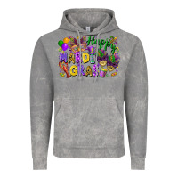Cloud Rock Happy Mardi Gras Vintage Hoodie - FaDigitalArtStudio