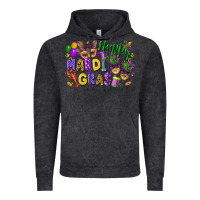 Vintage Black Happy Mardi Gras Vintage Hoodie - FaDigitalArtStudio