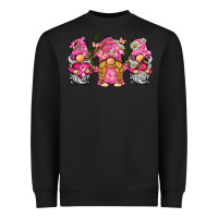 Black breast cancer gnome Heavyweight Sweatshirt - BarkalooDesign