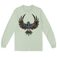 Matcha aztec leopard thunderbird Long Sleeve Tee - RanaPortraitStore