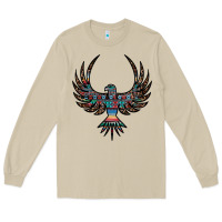 Mushroom aztec leopard thunderbird Long Sleeve Tee - RanaPortraitStore