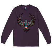 Plum aztec leopard thunderbird Long Sleeve Tee - RanaPortraitStore