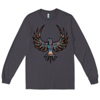 Smoke aztec leopard thunderbird Long Sleeve Tee - RanaPortraitStore