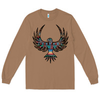 Toasted Coconut aztec leopard thunderbird Long Sleeve Tee - RanaPortraitStore