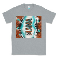 Heather Grey tooled leather and cowhide mama Classic Tee - TumblerDesignByShophia