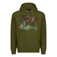 Army Green Baby's First Christmas Premium Hoodie - CowhideDigitalArt