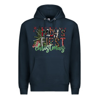 Navy Baby's First Christmas Premium Hoodie - CowhideDigitalArt