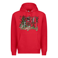 Red Baby's First Christmas Premium Hoodie - CowhideDigitalArt