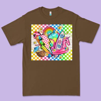 Retro Summer Premium Tee Designed By Tumblerdesignbyshophia
