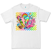 White retro summer Premium Tee - TumblerDesignByShophia