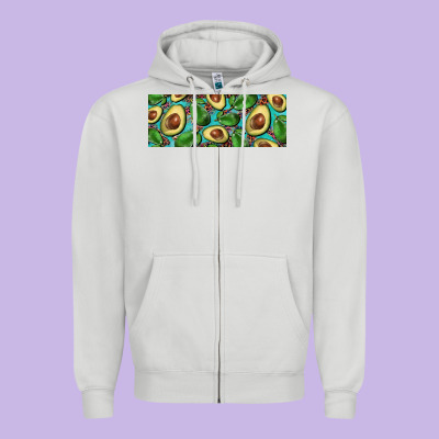 Avacado With Turquoise And Leopard Background 11 Oz Mug Zipper Hoodie Designed By Barkaloodesign
