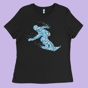Ski Vacation T  Shirt Snowboard Snowboarder Snowboarding T  Shirt Ladies Tee Designed By Maiphamdesign