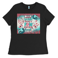Black every patient leaves a paw print in my heart Ladies Tee - TumblerDesignByShophia