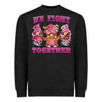 Black we fight together breast cancer gnome Heavyweight Sweatshirt - BarkalooDesign