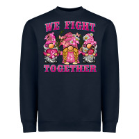 Navy we fight together breast cancer gnome Heavyweight Sweatshirt - BarkalooDesign