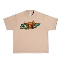 Burro tennessee map long haired cow Urban Heavy Tee - Jasminsmagicworld