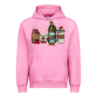Fuchsia Pink our lady of guadalupe coffee Urban Hoodie - JahusDesignShop