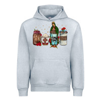 Heather Grey our lady of guadalupe coffee Urban Hoodie - JahusDesignShop