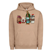 Pigment Burro our lady of guadalupe coffee Urban Hoodie - JahusDesignShop