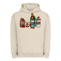 Pigment French Oak our lady of guadalupe coffee Urban Hoodie - JahusDesignShop