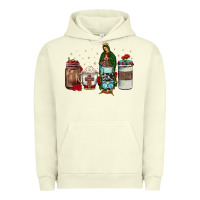 Pigment Pistachio our lady of guadalupe coffee Urban Hoodie - JahusDesignShop