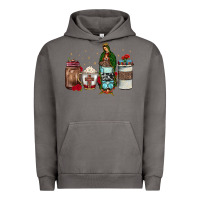 Pigment Tornado our lady of guadalupe coffee Urban Hoodie - JahusDesignShop