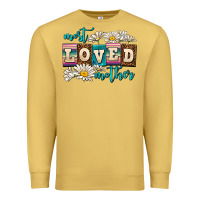 Antique Gold most loved mother Premium Sweatshirt - AdoDesignShop