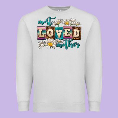Most Loved Mother Premium Sweatshirt Designed By Adodesignshop