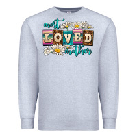 Heather Grey most loved mother Premium Sweatshirt - AdoDesignShop