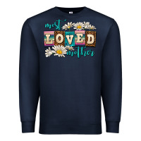 Navy most loved mother Premium Sweatshirt - AdoDesignShop