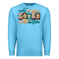 Ocean Blue most loved mother Premium Sweatshirt - AdoDesignShop