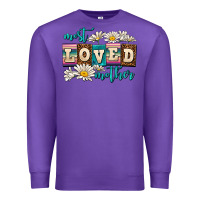 Purple most loved mother Premium Sweatshirt - AdoDesignShop