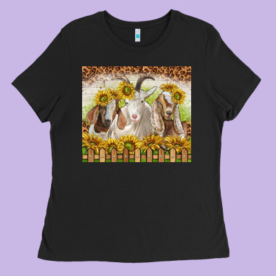 Goats Ladies Tee Designed By Tumblerdesignbyshophia